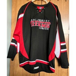 Breakaway NJ Junior Titans Hockey Blank Jersey NAH League Patches Men's M RARE